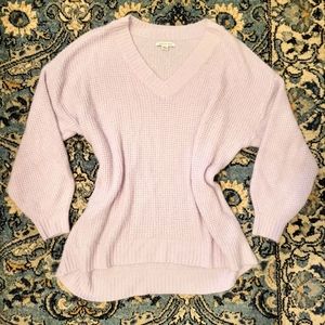 American Eagle v-neck soft fuzzy sweater, OVERSIZED M